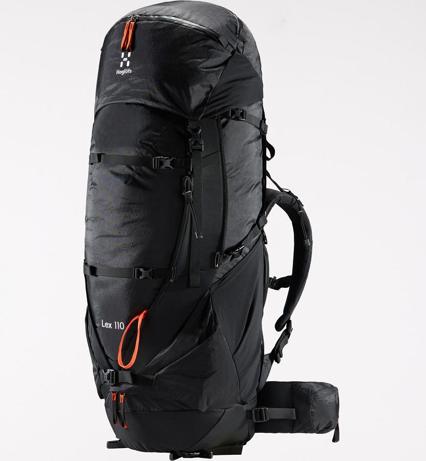 Haglöfs Mens Lex 110 Hiking Backpack Black New Zealand 31467QCPS